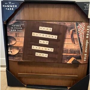😍 3x $25 Clearance NWT Hammer & Axe Tile Message Board